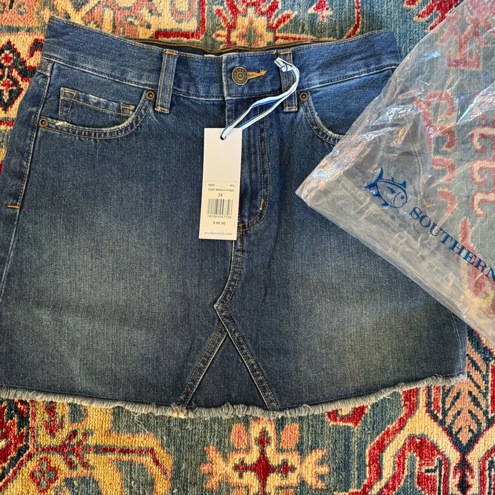 NWT Southern Tide Jean Skirt Size 24